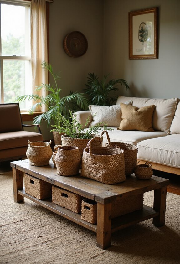 stylish functional woven storage