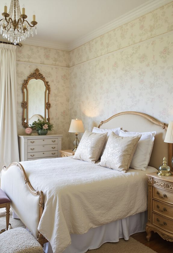 subtle metallic accents glamour