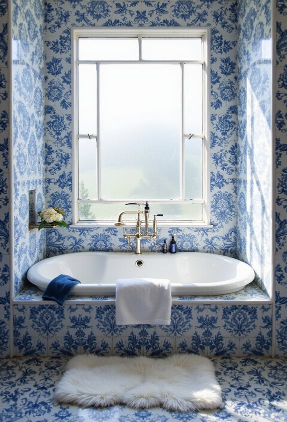 timeless blue and white tiles