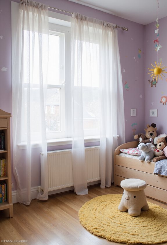toddler safe window treatments design