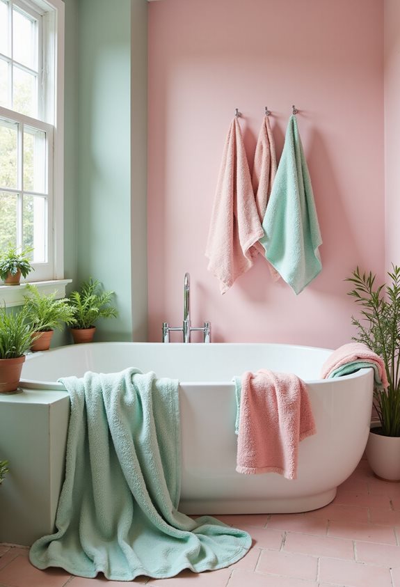 transform bathroom with linens