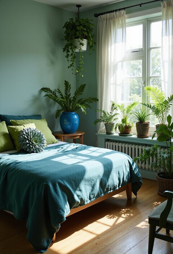 transform bedroom with plants