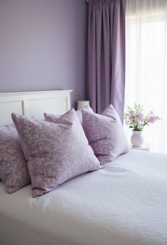 transformative purple pillow textures