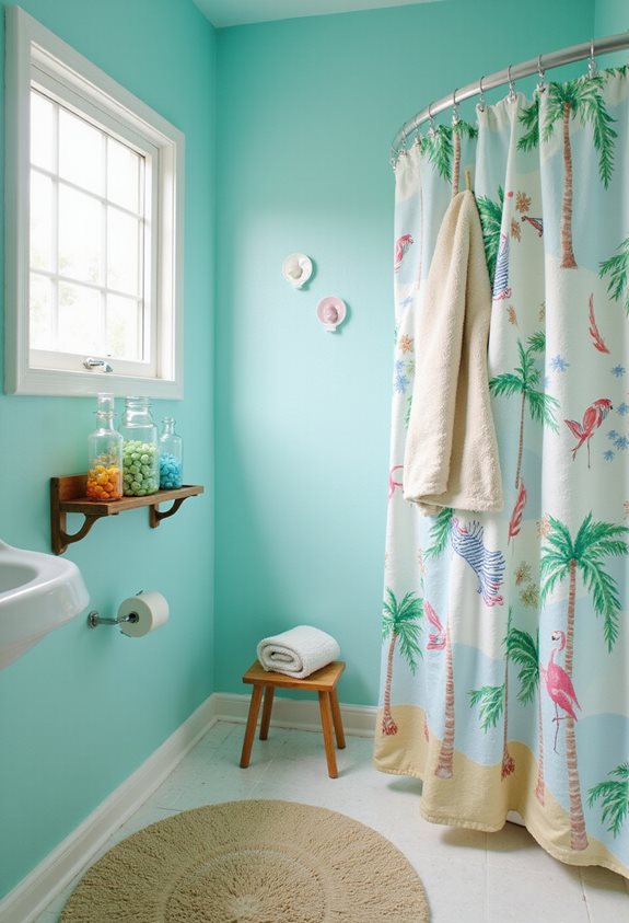 tropical beach bathroom decor
