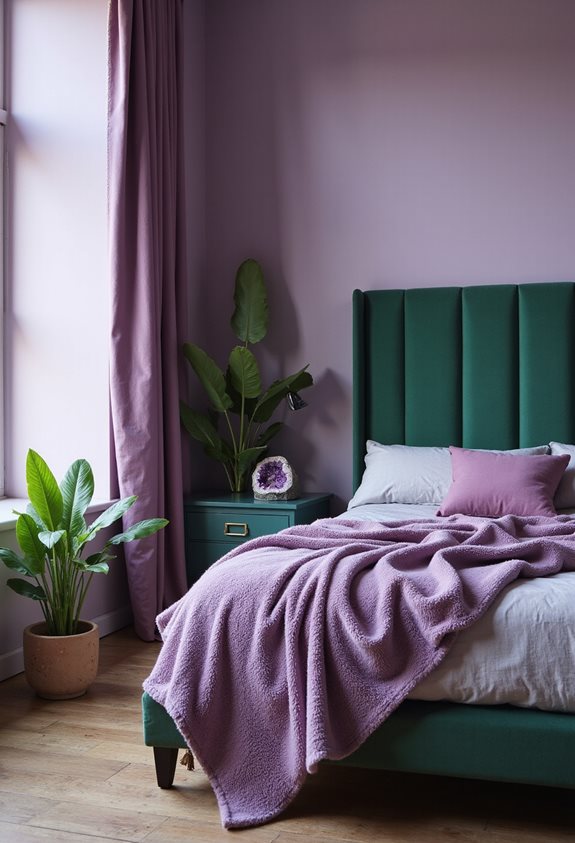 vibrant amethyst home accents