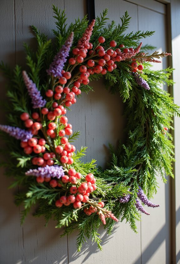 vibrant seasonal berry wreaths