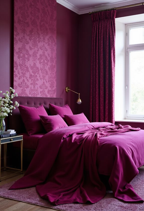 vibrant sophisticated bedroom pairing