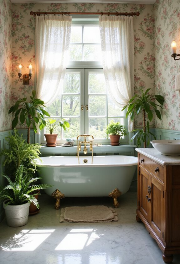 vintage charm for bathrooms
