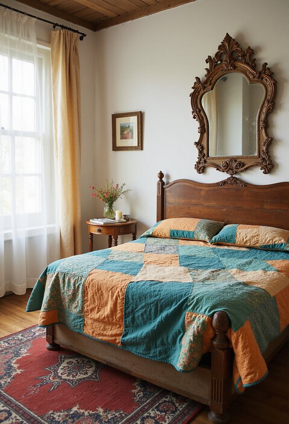 vintage charm in bedroom