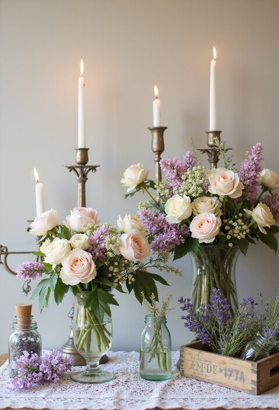 vintage floral charm collection