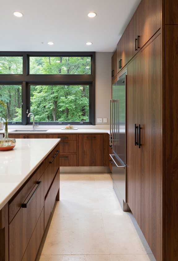 warm inviting walnut ambiance