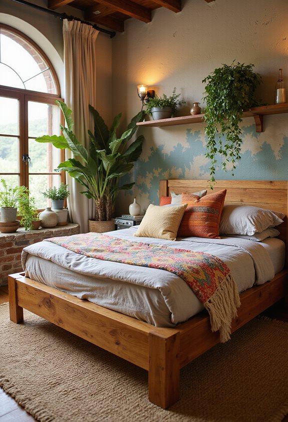 warm natural wood furniture