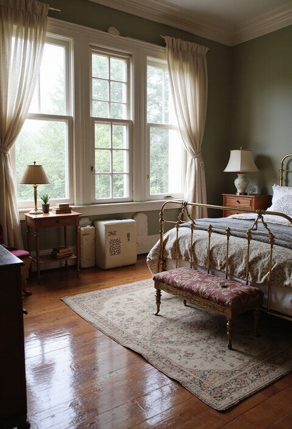 warm wooden floors antique rugs