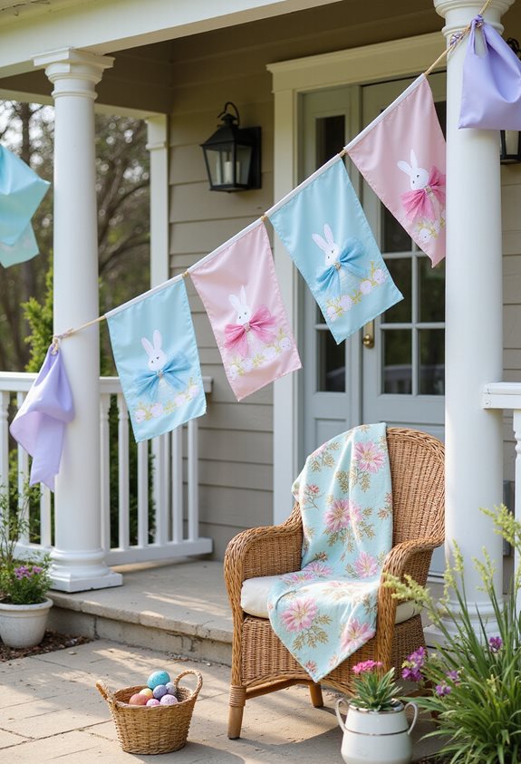 whimsical easter porch decorations