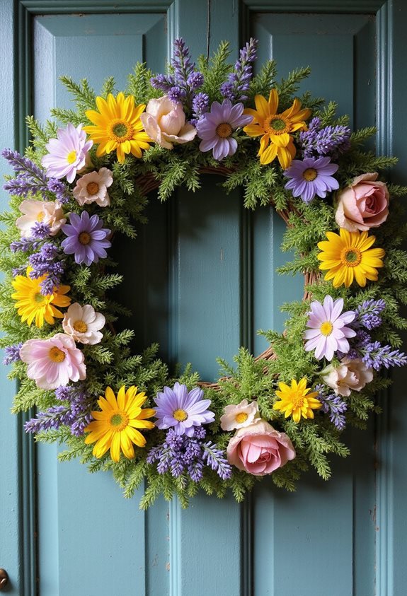wildflower wreath for charm