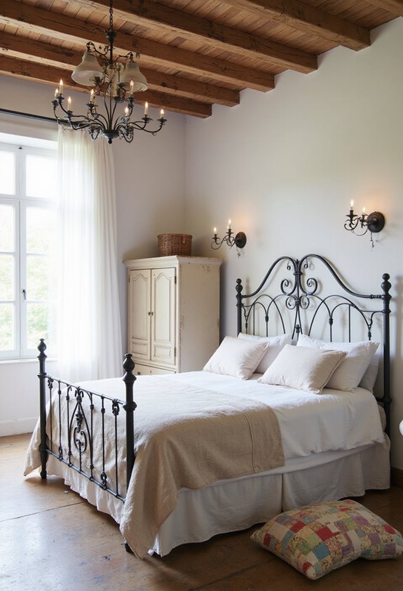 wrought iron vintage charm