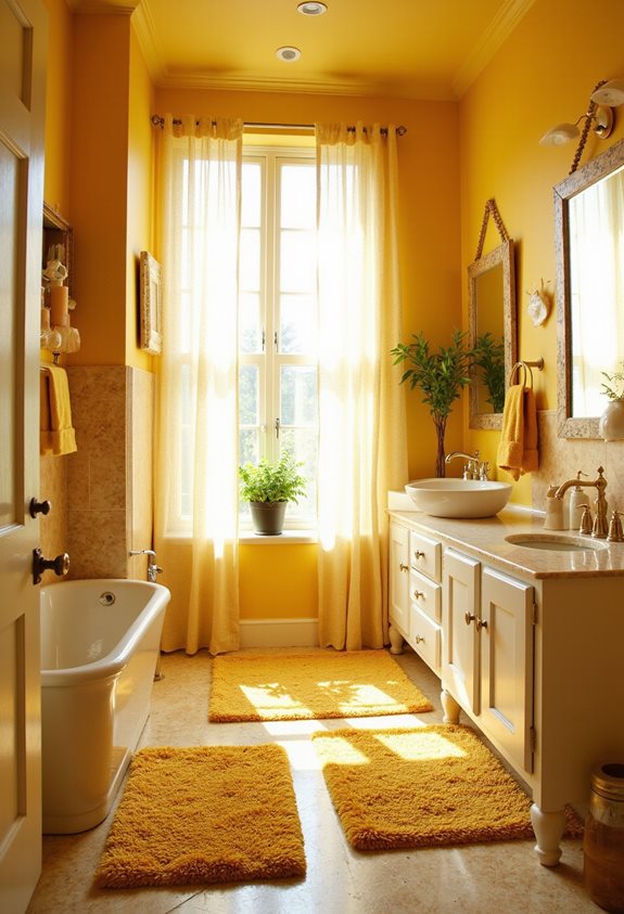 yellow rugs for comfort