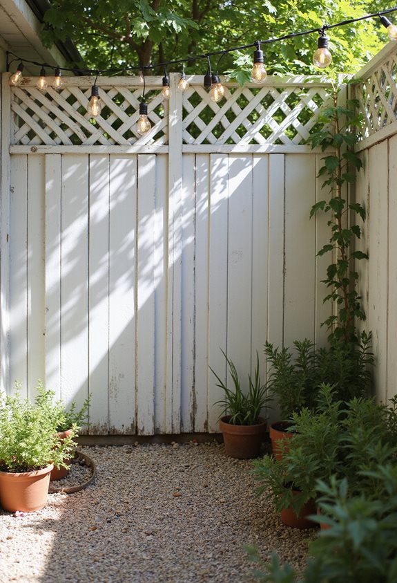 affordable lattice privacy fence