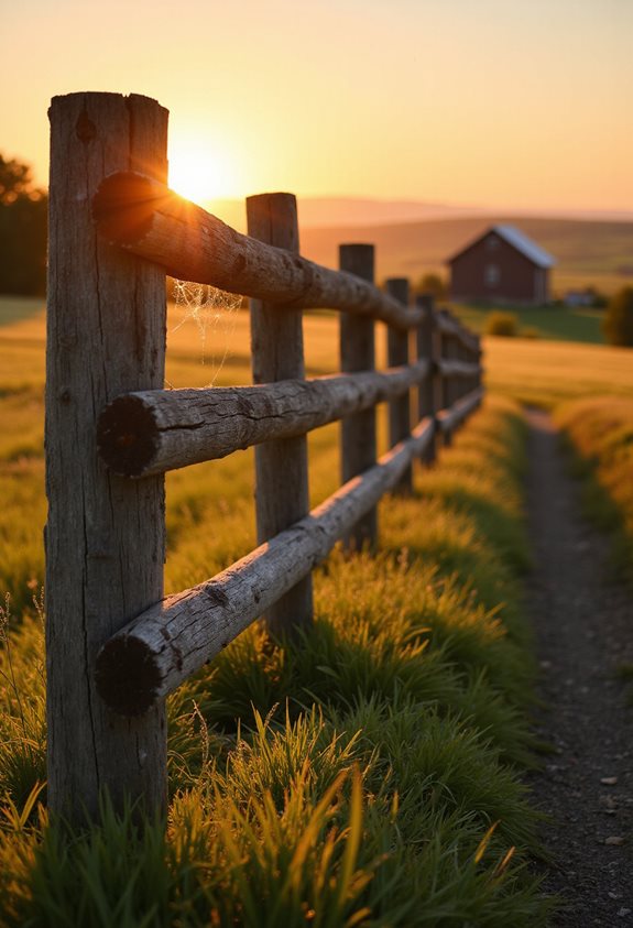 affordable rustic fence assembly