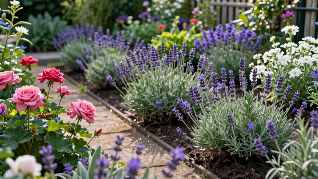 aromatic herb flower garden