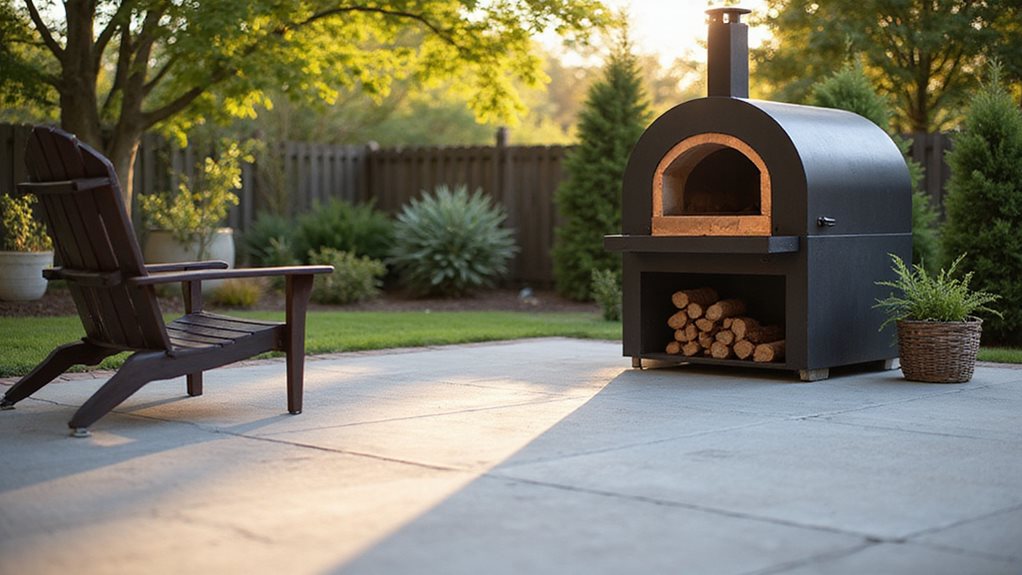 backyard concrete pizza oven