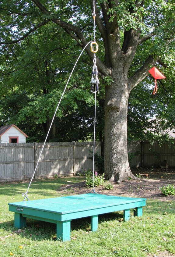 backyard zip line adventure