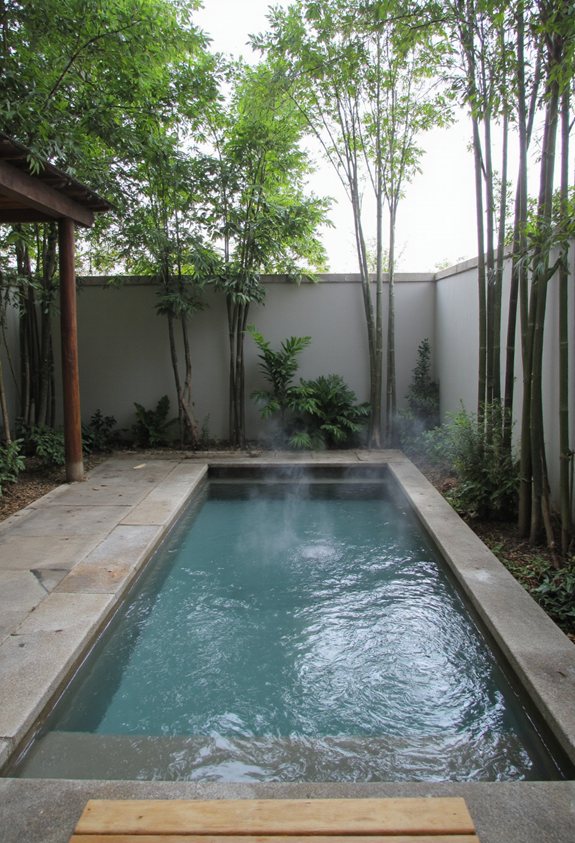 bamboo enclosed private spa