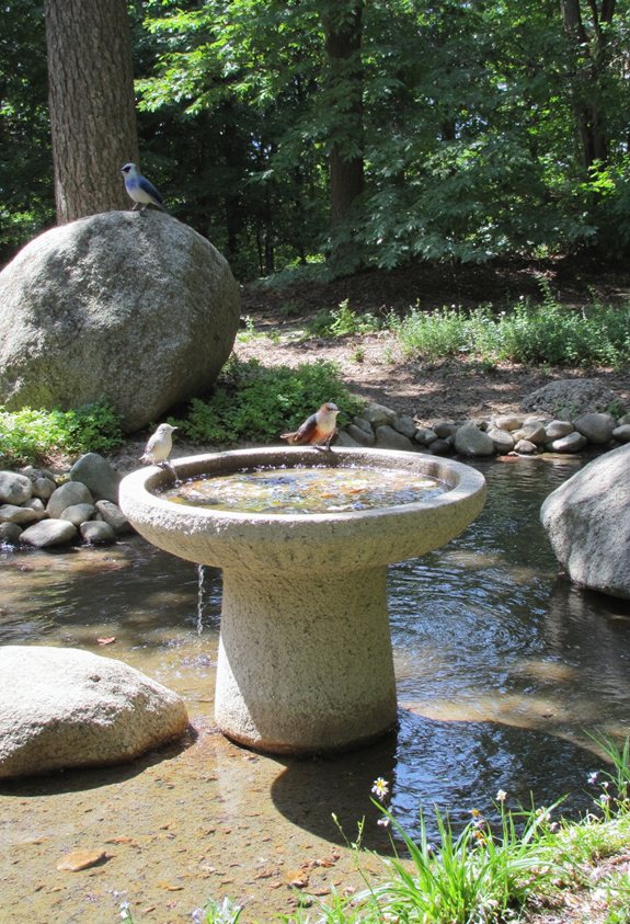 bird bath water garden