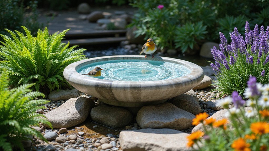 24 Bird Bath Landscaping Ideas That Attract Beautiful Birds