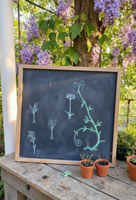 bloom grow chalkboard