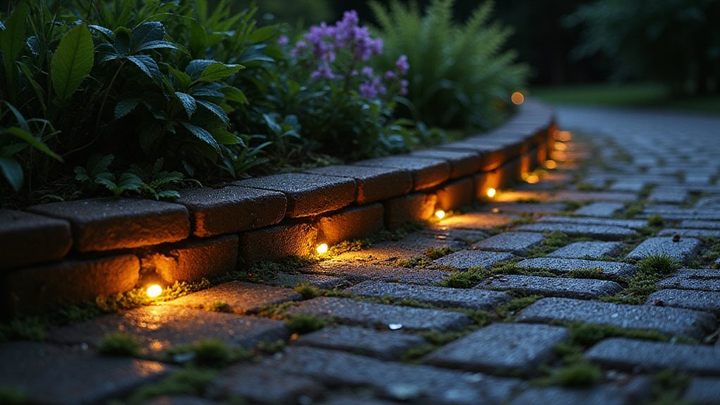 brick edge recessed lighting