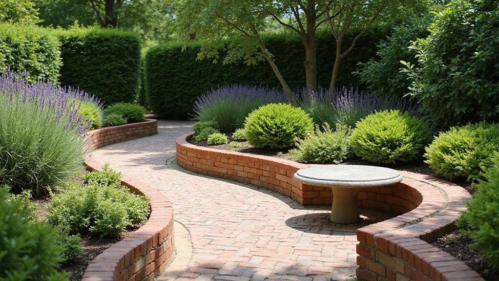 brick edge seating nooks