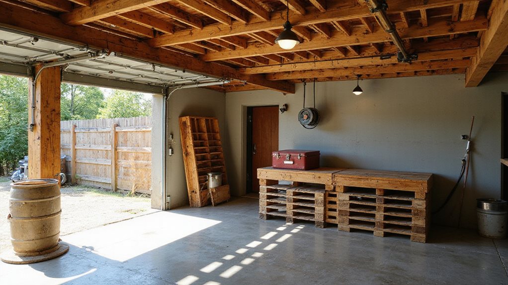 budget friendly pallet pergola