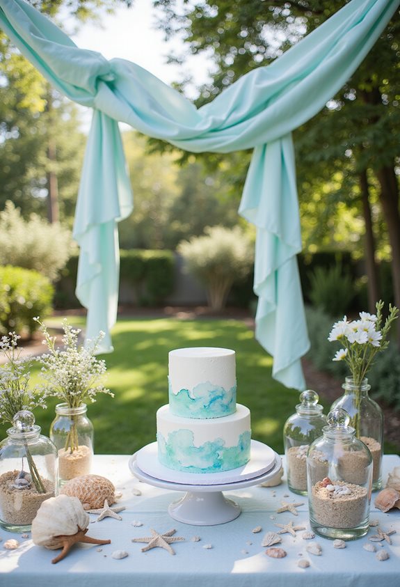 calm coastal baby celebration