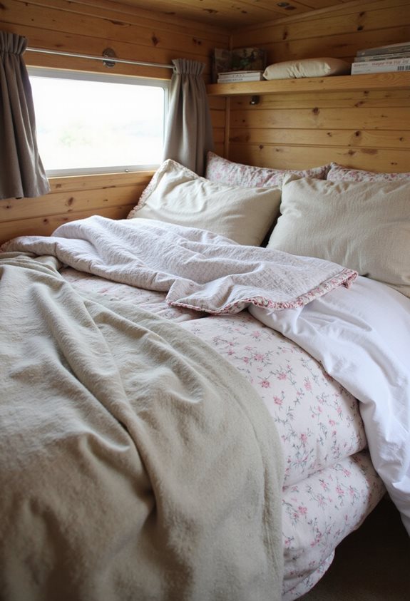 calming nature inspired bedding prints