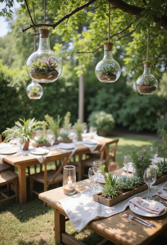 charming hanging succulent gardens