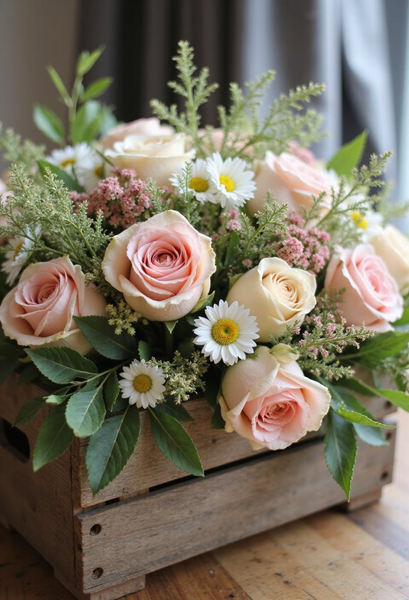 charming rustic flower centerpieces