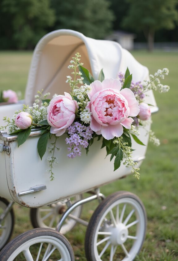 charming vintage floral centerpiece