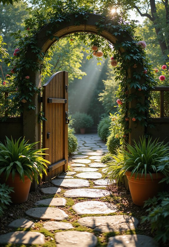 charming walkway entrance enhancement