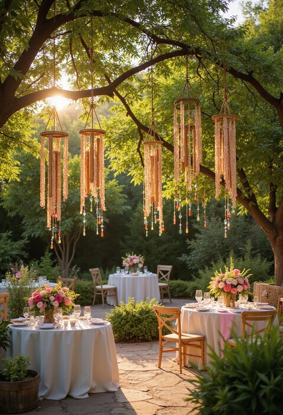 charming wind chimes placement