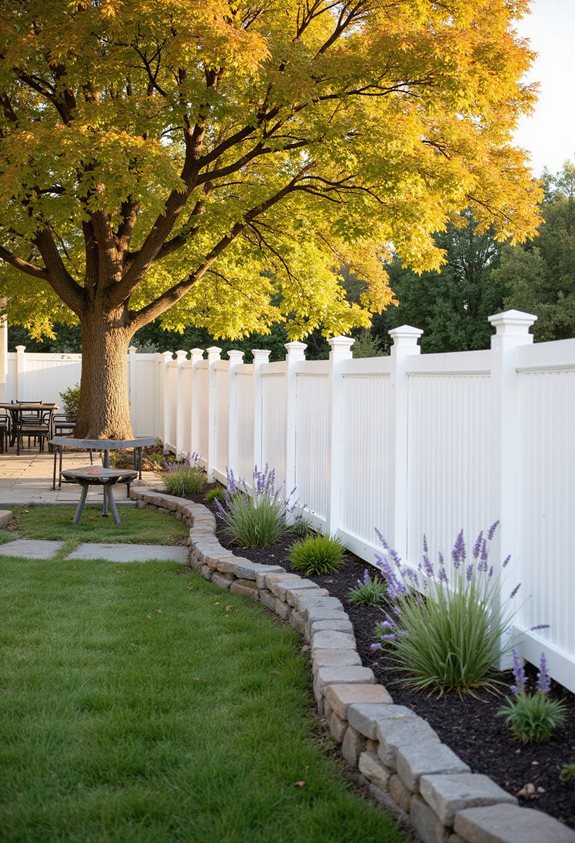 classic white vinyl privacy