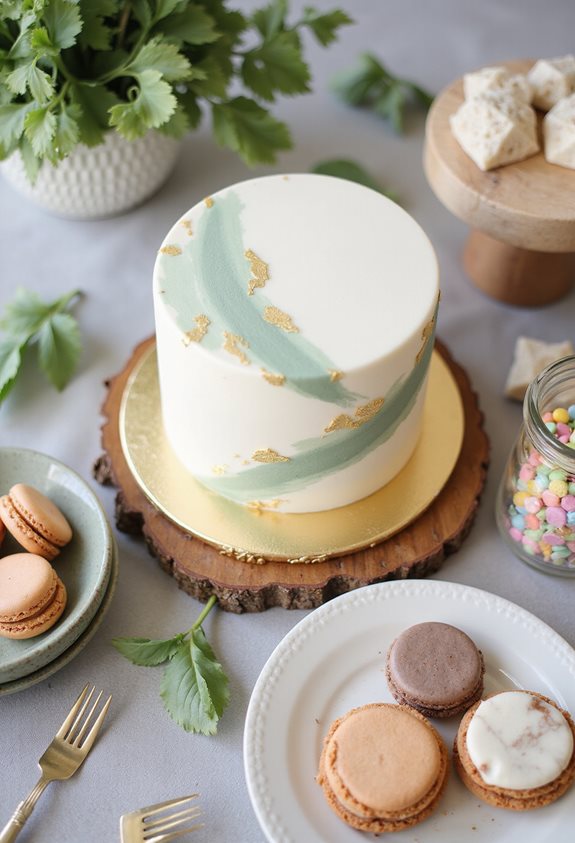 colorful cake and treats