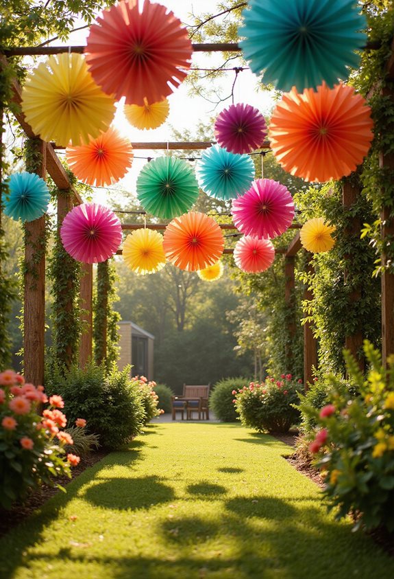 colorful hanging decorations delight