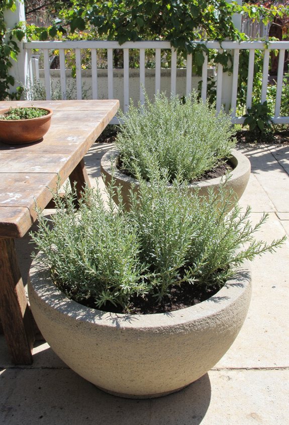 compact culinary herb garden