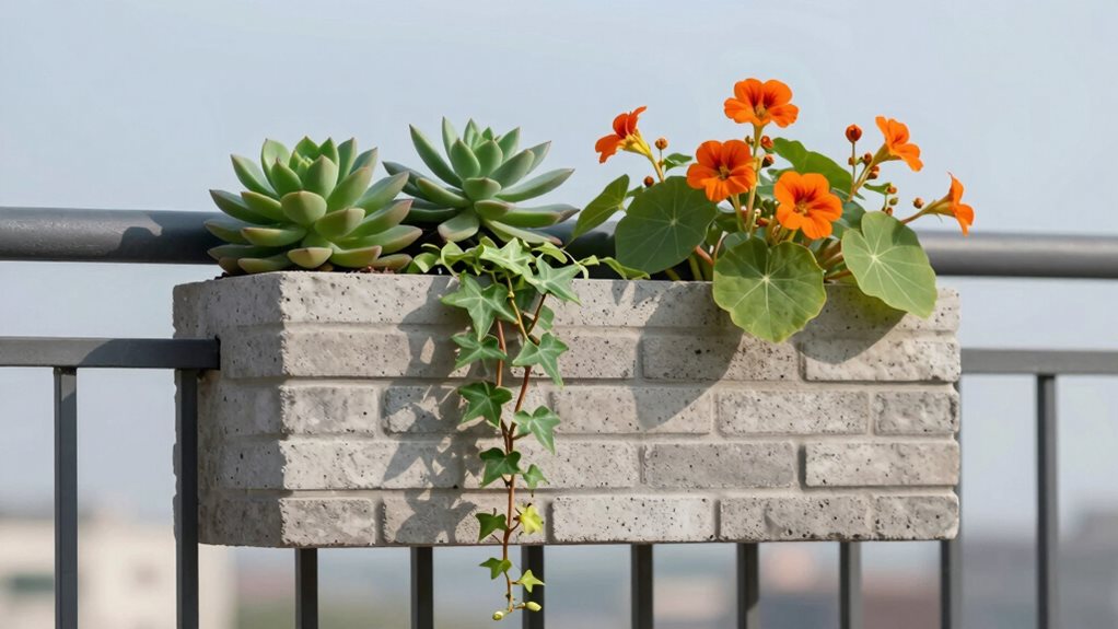 concrete block vertical garden