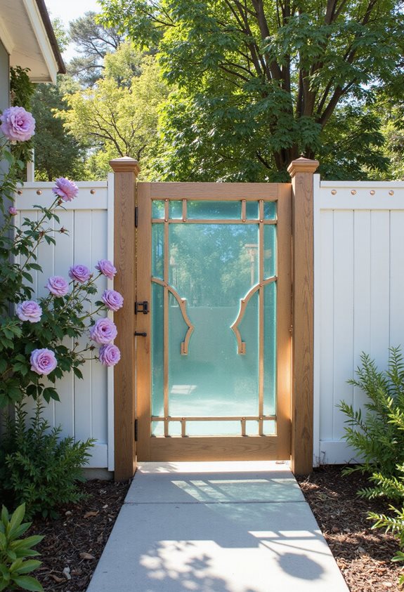 coordinated fence and gate