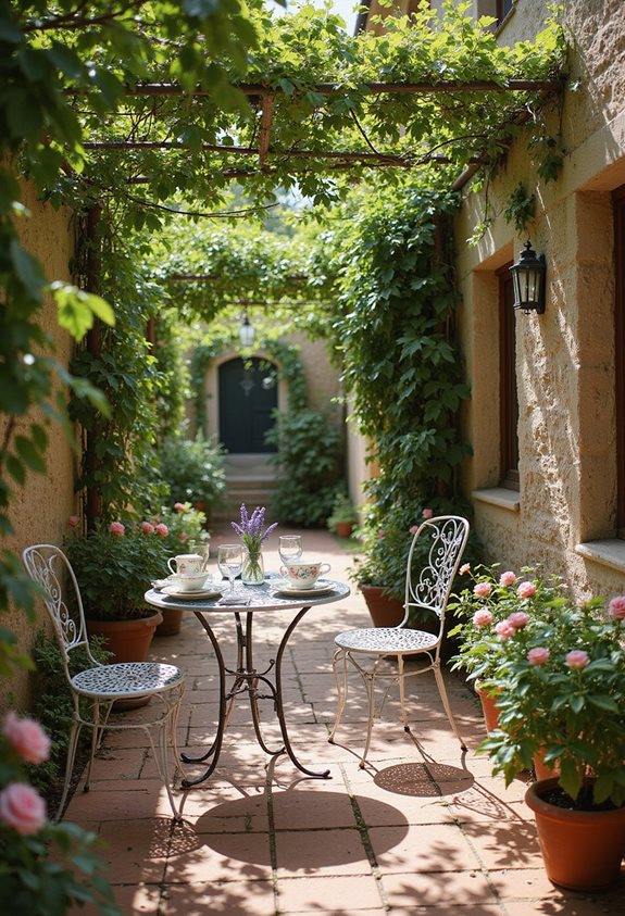 cozy french bistro dining