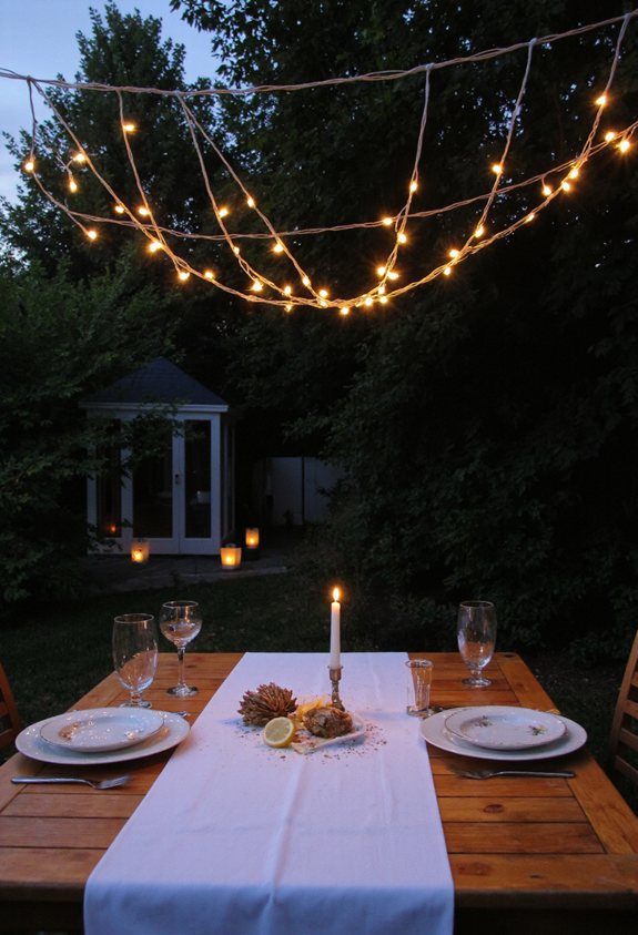 cozy patio table lighting