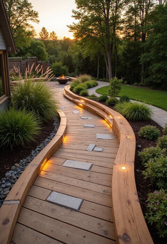 cozy raised deck path