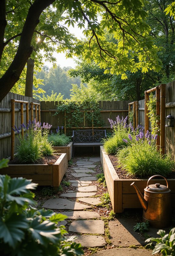 cozy well drained plant beds